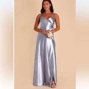 Birdy Grey Dusty Blue Cindy Dress Spaghetti-Strap Maxi bridesmaid dress